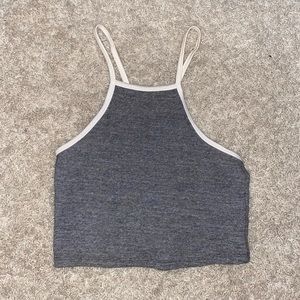 Grey crop top